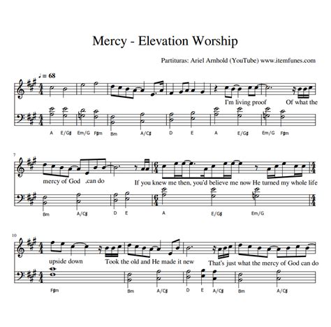 MERCY Elevation Worship Full Sheet Music Sheet Music Chords Lyrics Melody Payhip