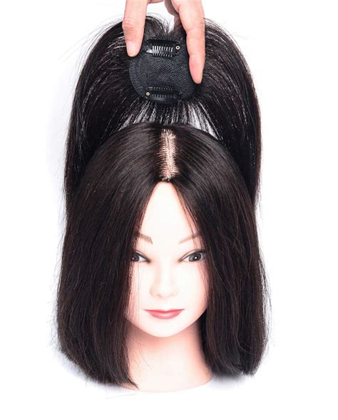 Buy Clip In Human Hair Toppers For Women With Bald Spot 360 Round Base