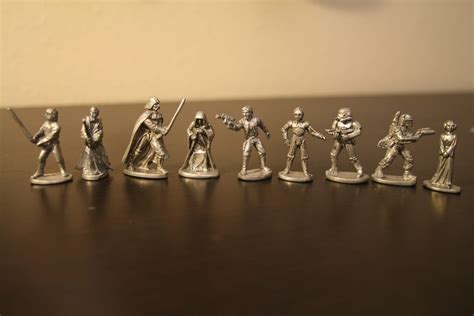 Star Wars Monopoly Pieces Pewter 9 Pewter Tokens Great