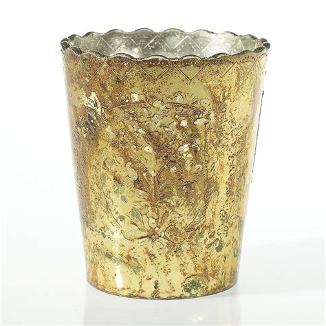 Desiray Votive And Compote Mercury Glass Mercury Glass Vase