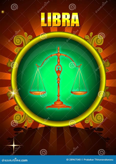 LIBRA stock illustration. Illustration of zodiac, luck - 28967540