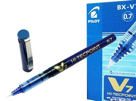 Elongated tip provides enhances precision and visibility. 12pcs Pilot Hi-Tecpoint V7 Cartridge System RollerBall Pen ...