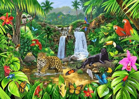 Tropical Jungle Wallpaper Wallpapersafari
