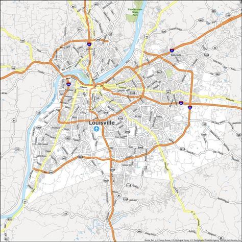 Map Of Louisville Ky Gis Geography
