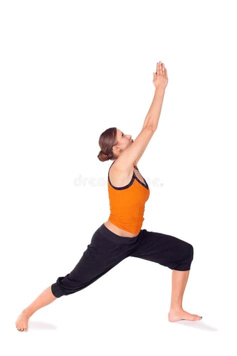 Ejercicio Practicante De La Yoga De La Mujer Foto De Archivo Imagen De Cuidado Aislado