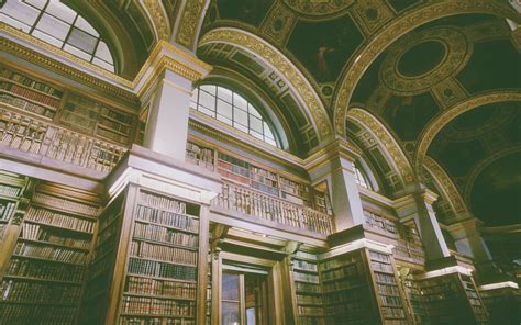 Wallpaper Old Architecture Building Books Symmetry Library
