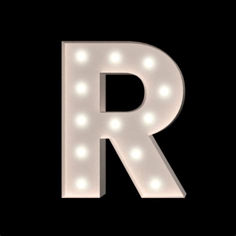 R Letter 4 Tall Marquee Rgb Lights Good Events Rentals