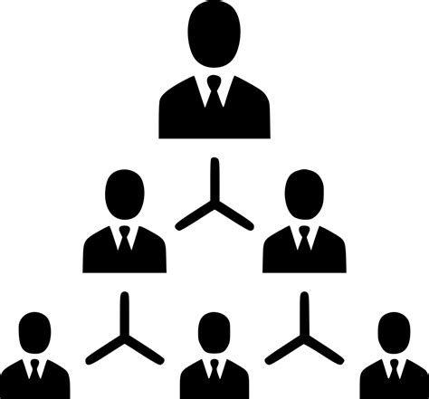 Hierarchy People Management Structure Organization People Svg Png Icon