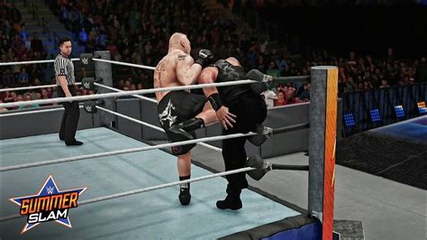 WWE Roman Reigns Vs Brock Lesnar Universal Title Match Summerslam WWE K YouTube