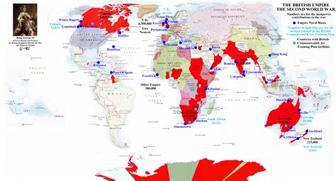 Map British Empire 1939 Wwii Manpower Via Atlasofbritempire Com