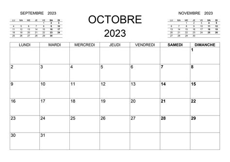 Calendrier Octobre 2023 Imprimable The Imprimer Calendrier Images