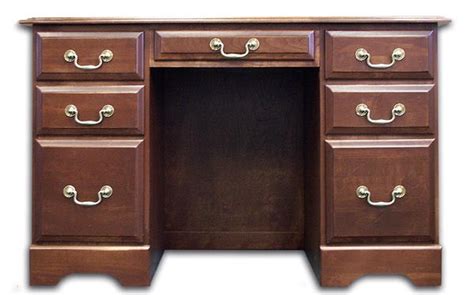 48 Handcrafted Solid Cherry Double Pedestal Desk With Finish Options