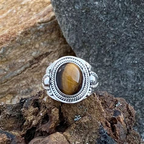 Oval Tigers Eye Ring Gle Good Living Essentials