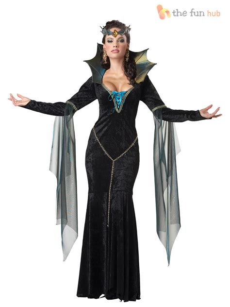 Ladies Evil Queen Sorceress Snow White Womens Halloween