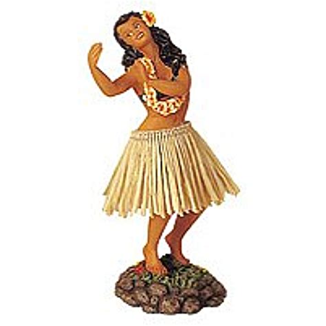 Hawaiian Leilani Posing Hula Girl Dancing Dashboard Doll From Lupon