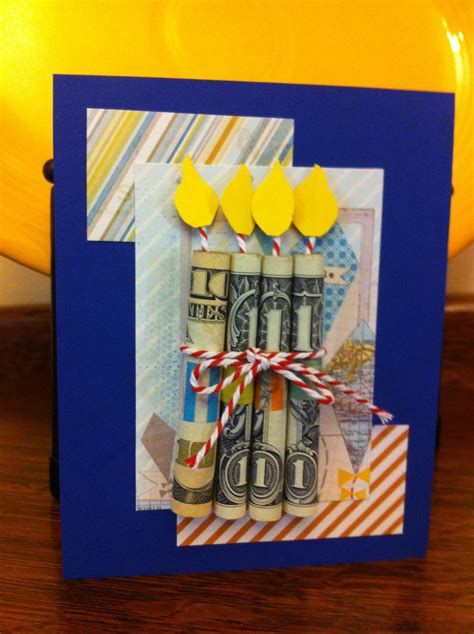Cash T Candle Birthday Card My Card Creations Pinterest