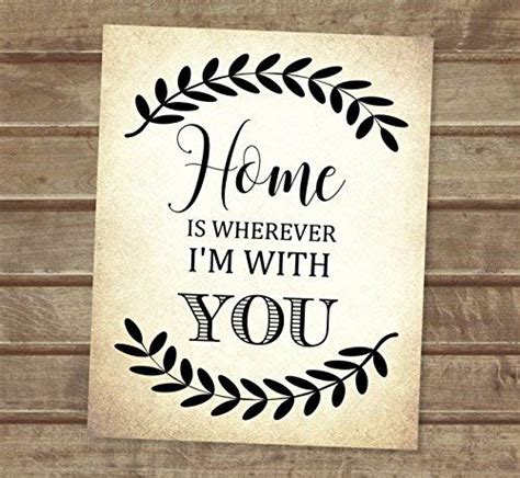 Home Is Wherever Im With You Art Print Housewarming T