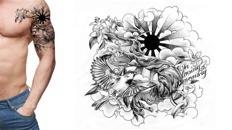 Half Sleeve Tattoo Drawing Designs At Getdrawings Free Download