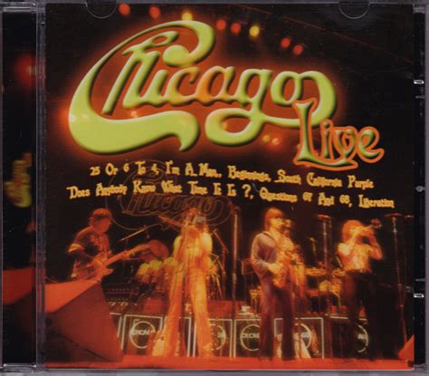 Chicago Chicago Live Cd Discogs