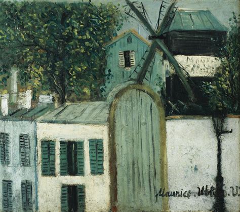 Maurice Utrillo 1883 1955 Moulin De La Galette À Montmartre Signed