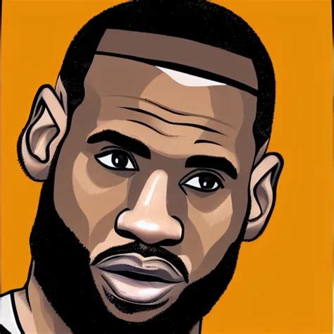 A Stylized Portrait Of Lebron James Stable Diffusion Openart