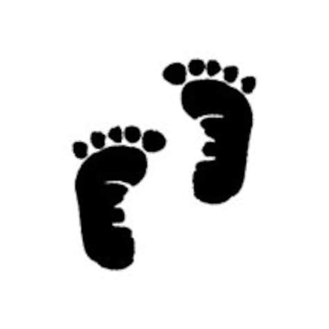 Baby Announcement Cute Baby Feet Prints Rubber Stamp Newborn Etsy