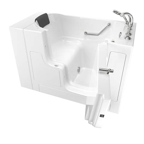 Gelcoat Premium Series 30 X 52 Inch Walk In Tub With Soaker System Right Hand Drain With Faucet