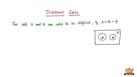 What Is Disjoint Sets Youtube