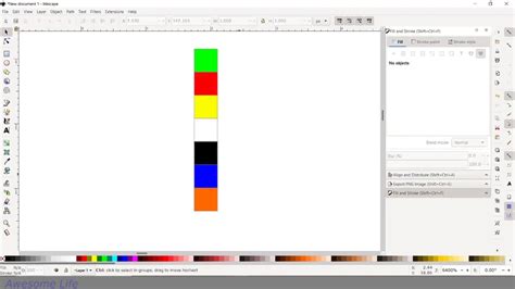 Creating Color Palette Or Texture In Inkscape YouTube