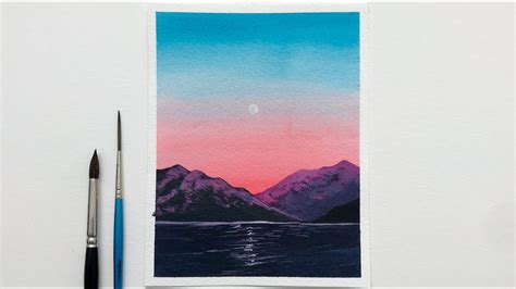 How To Draw Paint Landscapes In Microsoft Paint Sunset