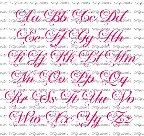Script Font Elegant Elegant Script Font Monogram Svg Dxf Eps Png