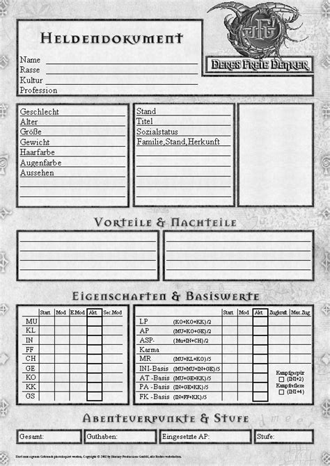 Pen „stift und paper „papier) ist ein spiel, bei dem die tears original charakterbogen.pdf (4,1 mb) neues aus der pen&paper welt. Chara.Blätter DSA 4.0 - Orkenspalter