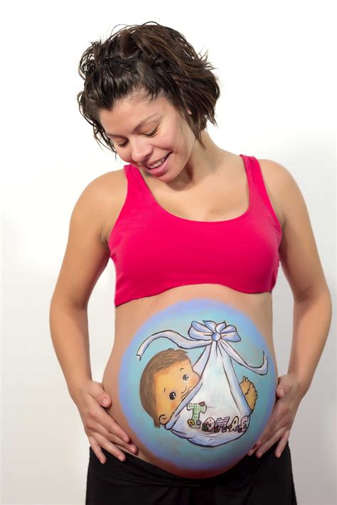 Belly Painting LimaLimón Dibujo barriga embarazada Pintura de