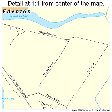 Edenton North Carolina Street Map 3720120