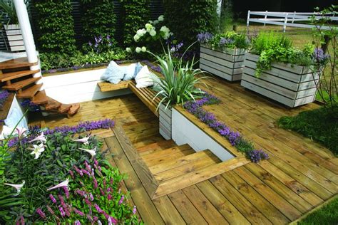 Make the most out of a small garden space with these ideas and inspirations, including abundant borders, patio fruit trees, and outdoor living spaces. 10 clever decking ideas for small gardens | Real Homes