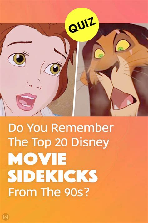 Can You Remember The Top 20 Disney Movie Sidekicks From The 90s