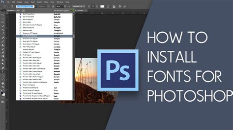 However, figuring out how to add new fonts still troubles many designers. TWO Easy Ways to Install Fonts for Photoshop CS6/CS5/CS4 ...