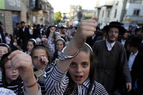 Ultra Orthodox Jews Protest Against Military Conscription In Israel