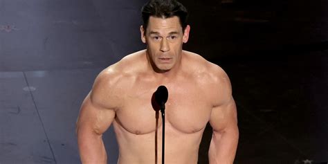 John Cena Goes Naked On Oscars Stage For Failed Streaker Bit Photos Video