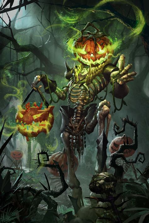 Artstation Pumpkin Skeleton Oliver Liu Halloween Art Halloween