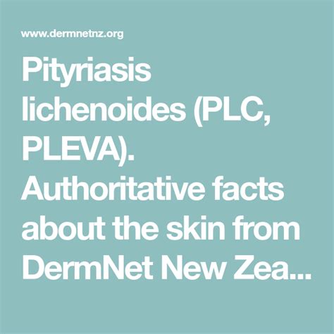 Pityriasis Lichenoides Plc Pleva Authoritative Facts About The Skin