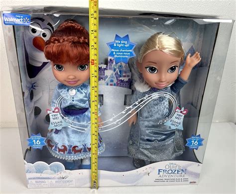 Disney Olaf S Frozen Adventure Singing Traditions Elsa Anna Light Up Dolls Nib Ebay