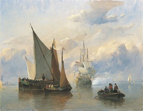 Everhardus Koster Paintings Prev For Sale Sailing Vessels And A