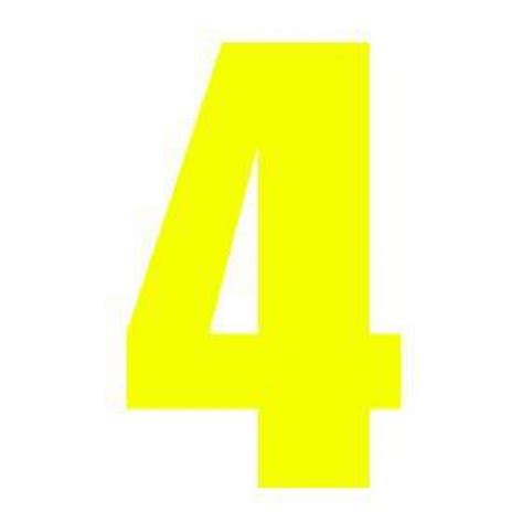 150mm Msa Fluorescent Yellow Race Number Race Numbers Decals