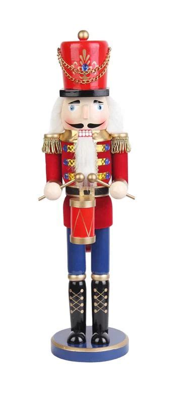 Nutcracker Drummer Soldier In Red Nutcracker Christmas Decorations