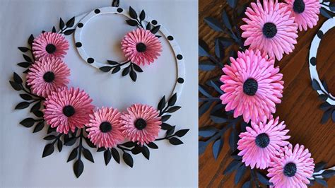 diy paper flower wall hanging decoration ideas shelly lighting