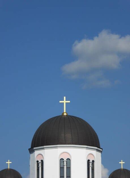 Premium Photo Dome Of Orthodox Church In Novi Sad Serbia