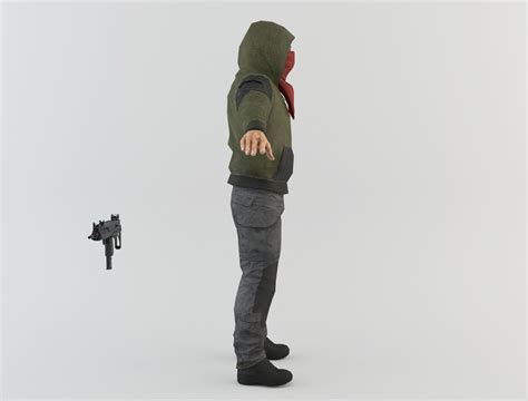 3d Model Robber 2 Vr Ar Low Poly Cgtrader