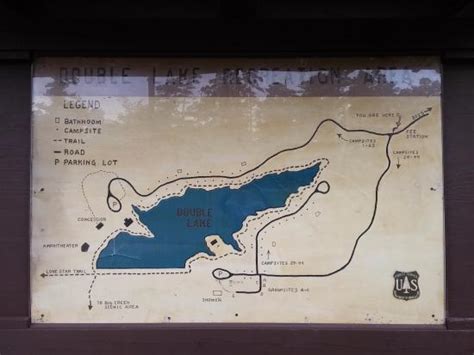 Double lake recreation area park map. entrance sign - Picture of Double Lake Campground, New ...