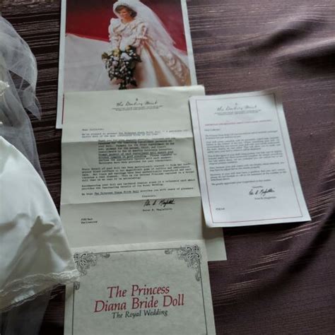 Princess Diana And Prince Charles 19 Inch Wedding Dolls From Danbury Mint Ebay